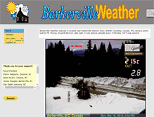 Tablet Screenshot of barkervilleweather.ca